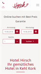 Mobile Screenshot of hirsch-kork.de